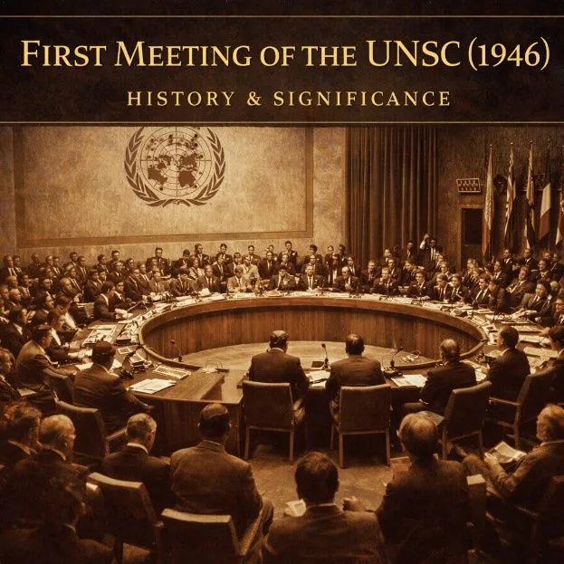 First Meeting of the UNSC